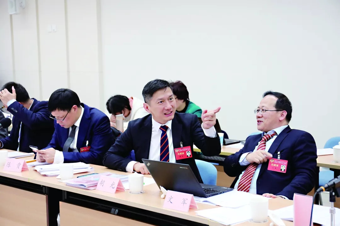 政协委员分组讨论“两院”报告 董云虎参加